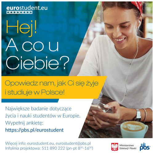 Baner zapraszający do wypełnienia ankiety EUROSTUDENT