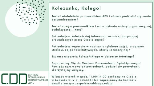 plakat zapraszający do współpracy
